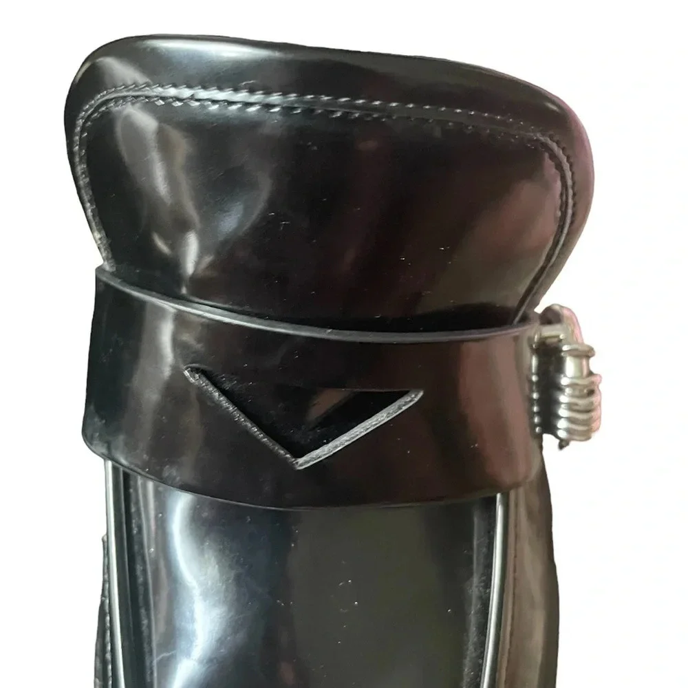 Gianni Bin Maxxwelle Black High Heel Platform Shoes Size 8.5